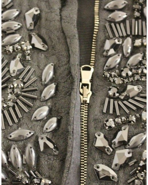 Dolce & Gabbana Black Floral Crystal Embedded Dress