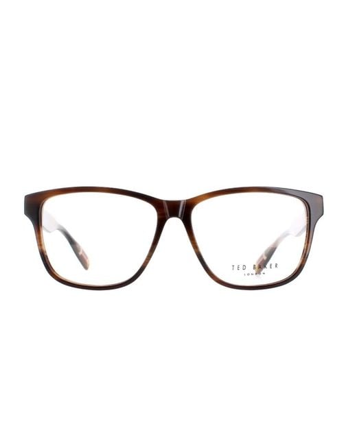 Ted Baker Black Efren Horn Eyeglass Frames