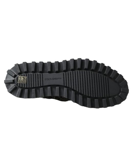 Dolce & Gabbana Black Derby Patent Leather Shoes for men