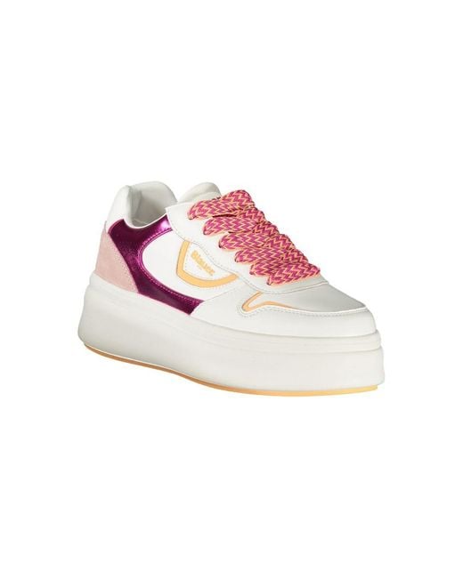 Blauer Pink White Polyurethane Sneaker