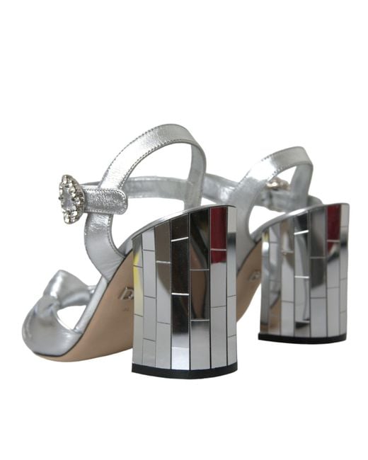 Dolce & Gabbana Gray High Heel Sandals