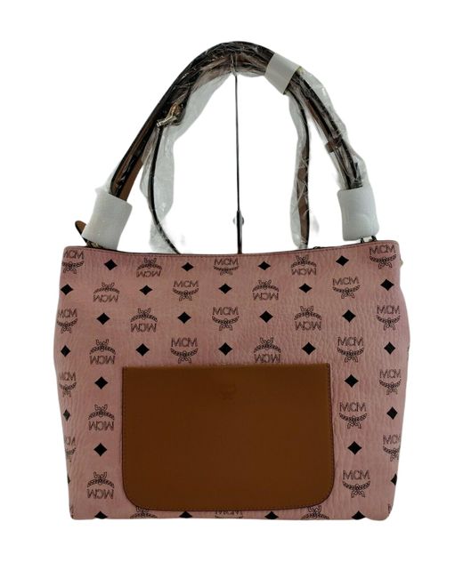 MCM Klara Soft Visetos Medium Hobo Crossbody Bag in Brown Lyst