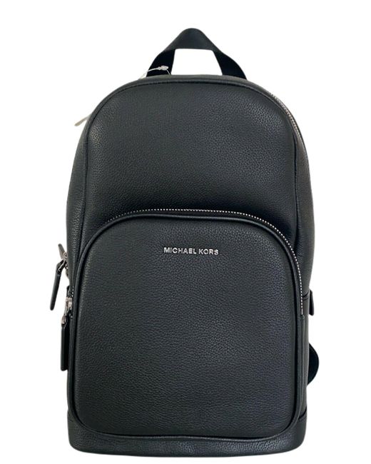 Michael Kors Cooper Pebbled Leather Commuter Slingpack Backpack in
