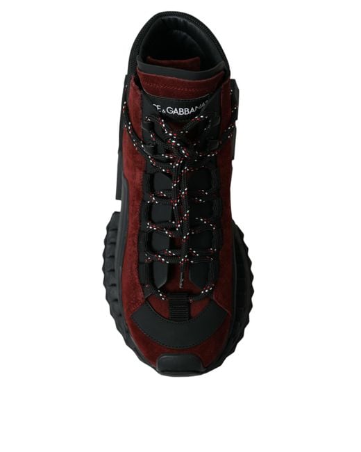 Dolce & Gabbana Black Super King High Top Sneakers Shoes for men