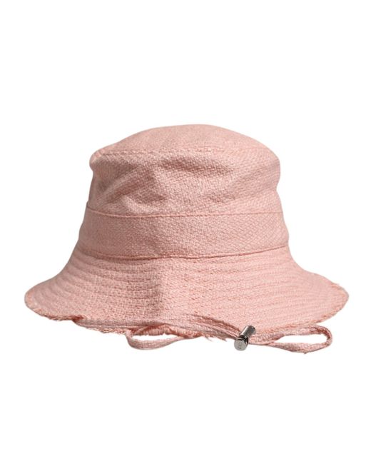 Dolce & Gabbana Cotton Wide Brim Bucket Hat in Pink | Lyst display picture 3