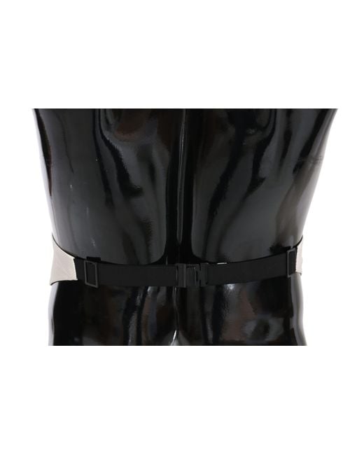 Dolce & Gabbana Black Waist Belt 100% Silk Cummerbund for men