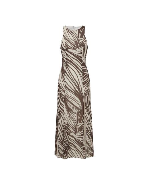 Guess Metallic Polyester Long Dress