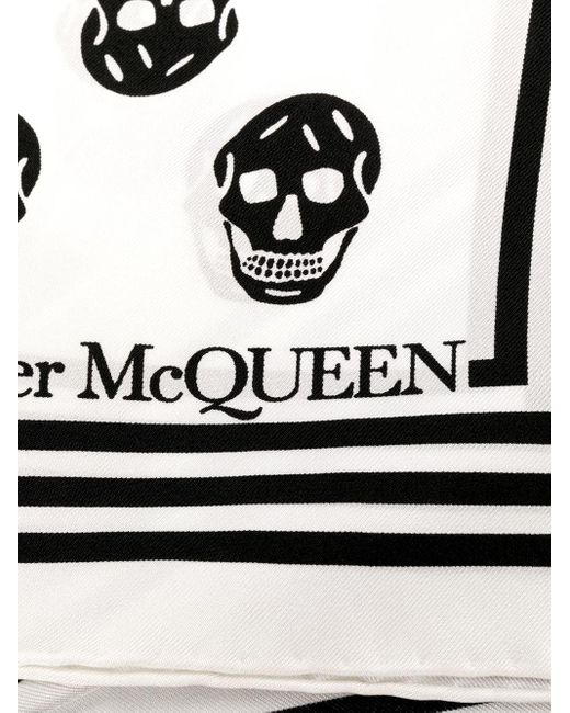 Alexander McQueen Black Scarfs