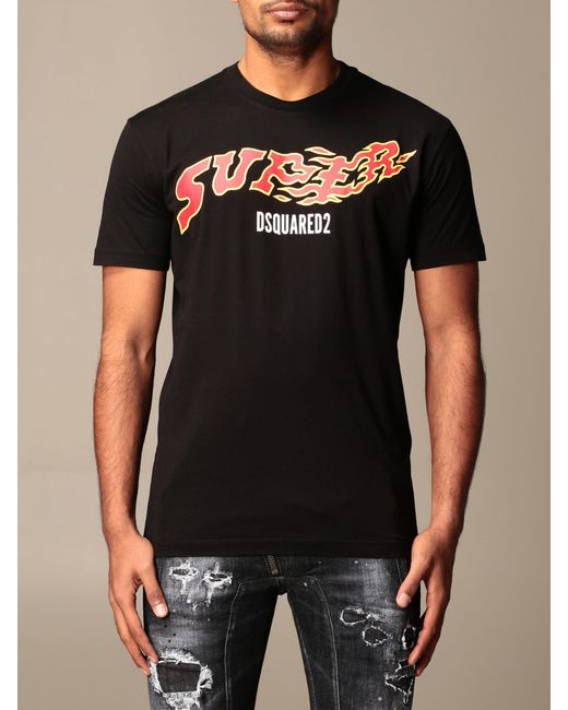 Mens T-shirts DSquared² T-shirts Red for Men DSquared² Cotton T-shirt in Pink Save 55% 