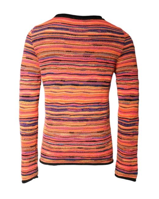 Dolce & Gabbana Red Wool Dglogo Knit Pullover Sweater for men