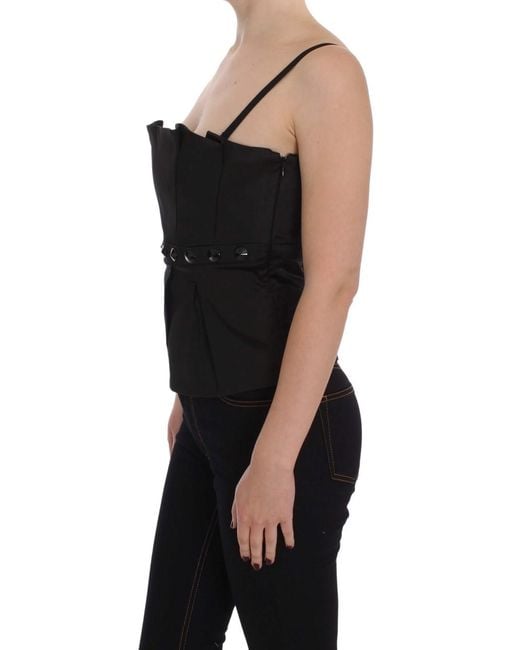 Exte Black Tank Party Evening Top Blouse