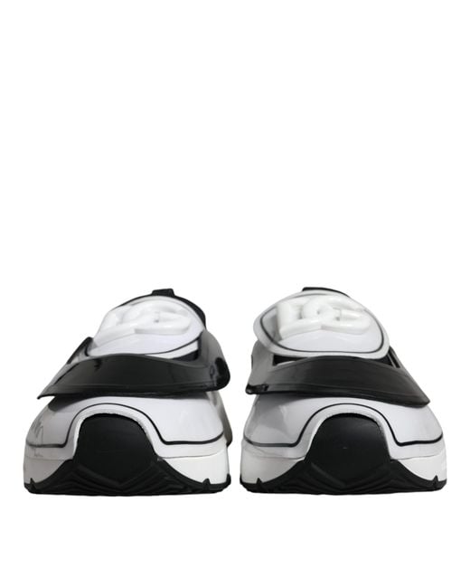 Dolce & Gabbana Black Logo Plaque Daymaster Sneakers Shoes for men