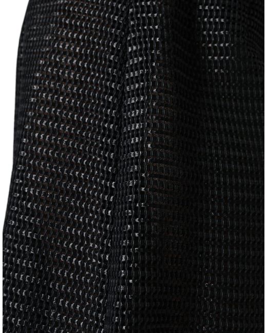 Dolce & Gabbana Black Viscose High Waist Pencil Cut Skirt