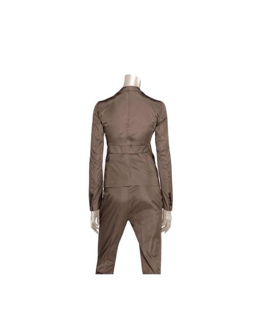 Gucci Natural Taffeta Top Basic Jacket Blazer