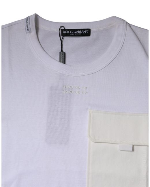 Dolce & Gabbana Blue Crew Neck Short Sleeve T-Shirt for men