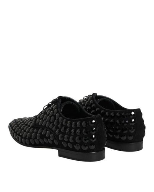Dolce & Gabbana Black Laced Shoes for men