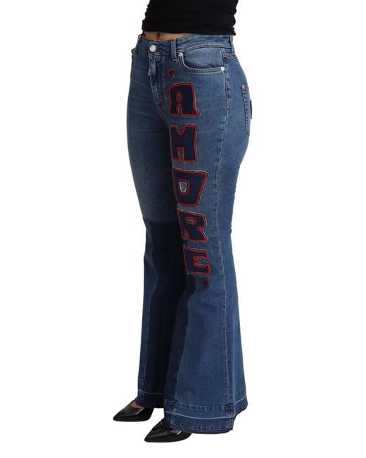 Dolce & Gabbana Blue Flare Jeans