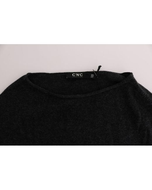 CoSTUME NATIONAL Black Viscose Knitted Sweater