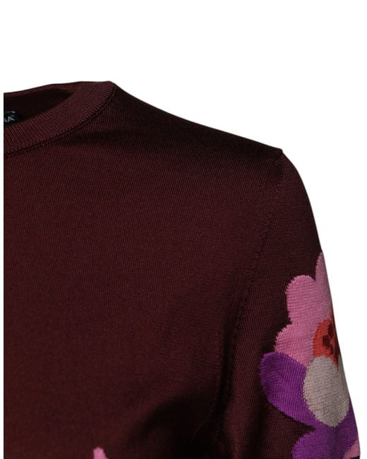Dolce & Gabbana Red Round-Neck Knitwear