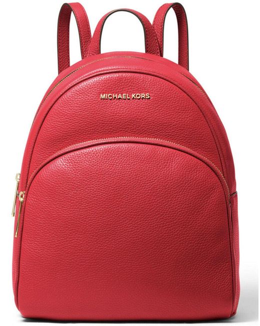 Michael Kors Abbey Medium Backpack in Red Lyst