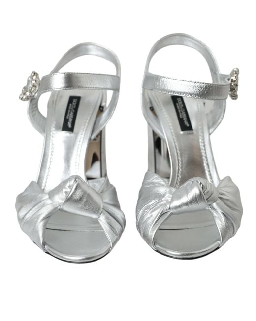 Dolce & Gabbana Gray High Heel Sandals