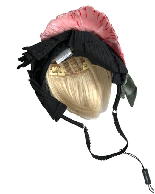 Dolce & Gabbana Multicolor Viscose Hair Parrucchiera Headband Diadem