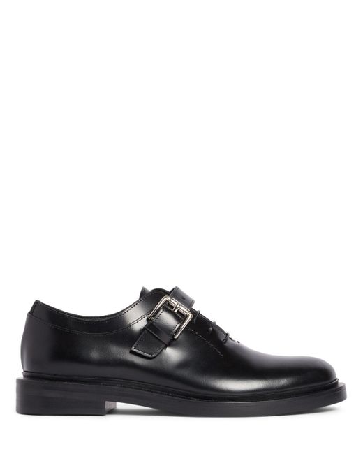 Mujer Zapatos De Piel Con Cordones 20Mm Max Mara de color Black