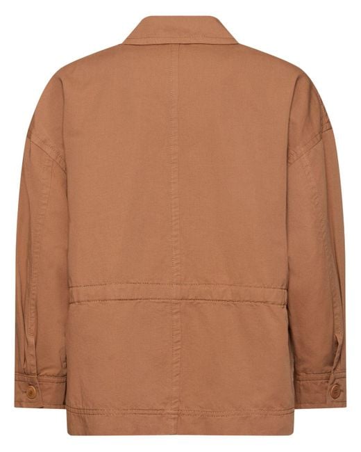 Weekend by Maxmara Eger コットン&リネンジャケット Brown