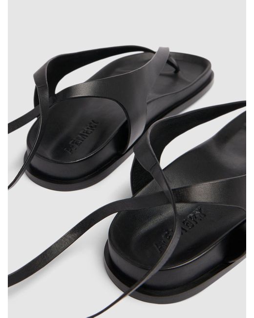 Sandales en cuir shel 10 mm A.Emery en coloris Black