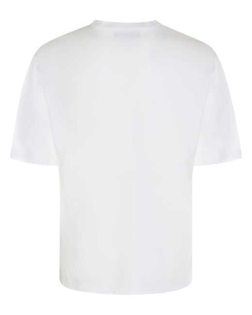 DSquared² White D2 Pop 80'Printed Cotton T-Shirt for men