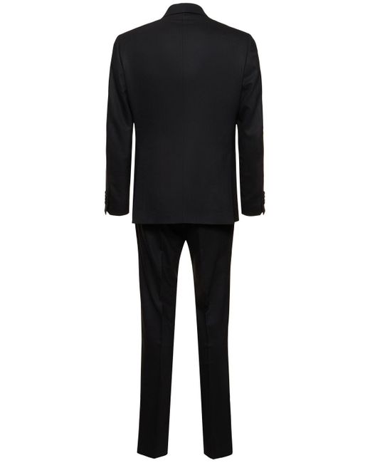 Lardini Black Stretch Wool Tuxedo for men