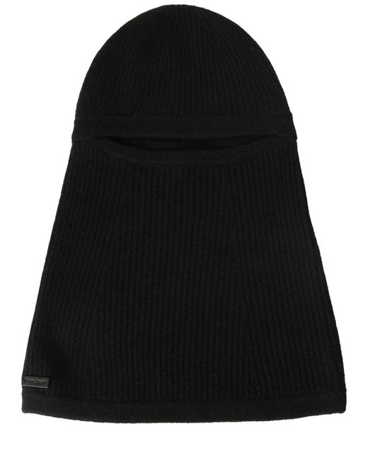 Pasamontañas de cashmere Saint Laurent de color Black