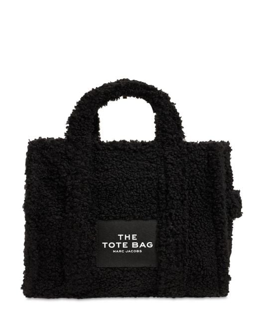 Marc Jacobs Small Faux Teddy Tote Bag in Black | Lyst Canada