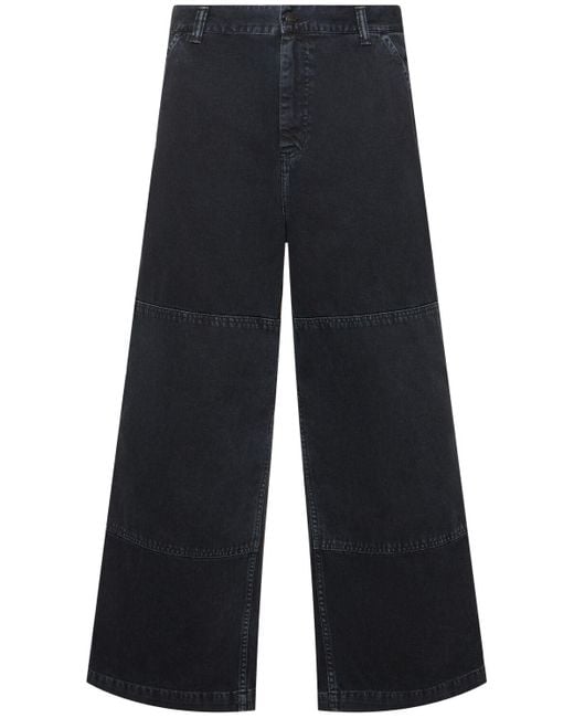 Jeans de denim teñidos a piedra Carhartt de hombre de color Blue