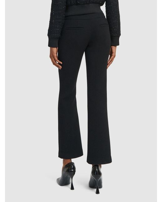 Balmain Blue Ausgestellte Hose Aus Krepp