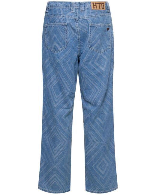 Honor The Gift Blue A-spring Diamond Denim Pants for men