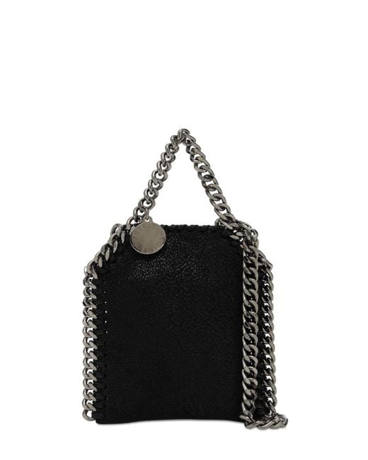 Stella McCartney Black Micro Falabella Tote Shoulder Bag