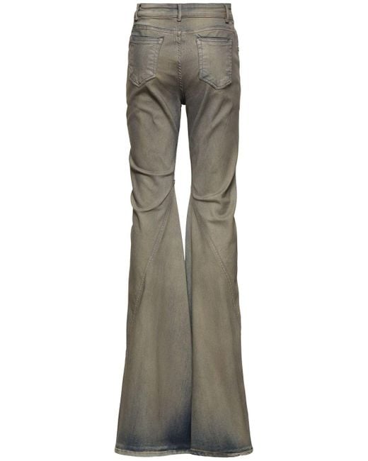 Jeans acampanados de denim Rick Owens de color Gray