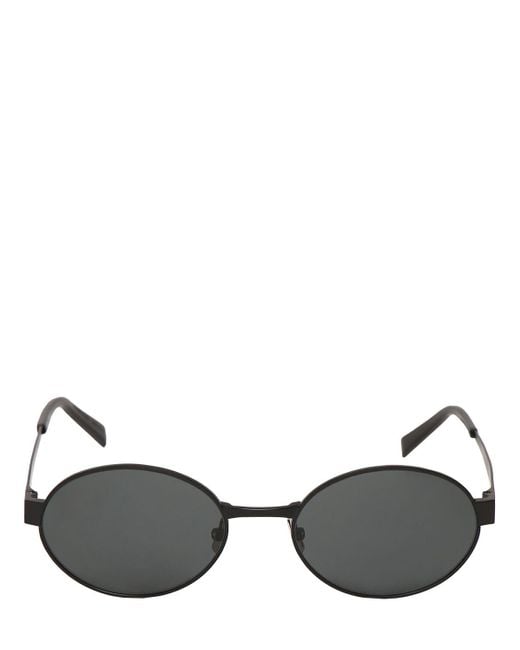 Saint Laurent Black Sl 692 Round Metal Sunglasses