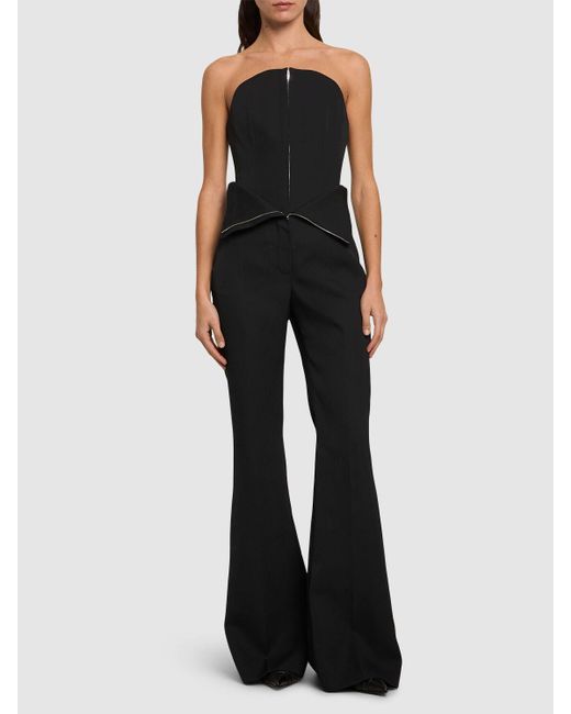 Alexander McQueen ウール コルセットトップ Black