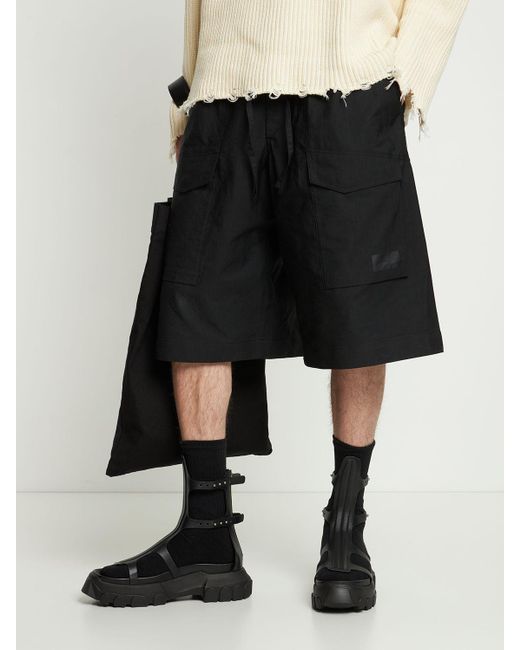 Rick Owens Tractor Leather Sandals in Black for Men | Lyst
