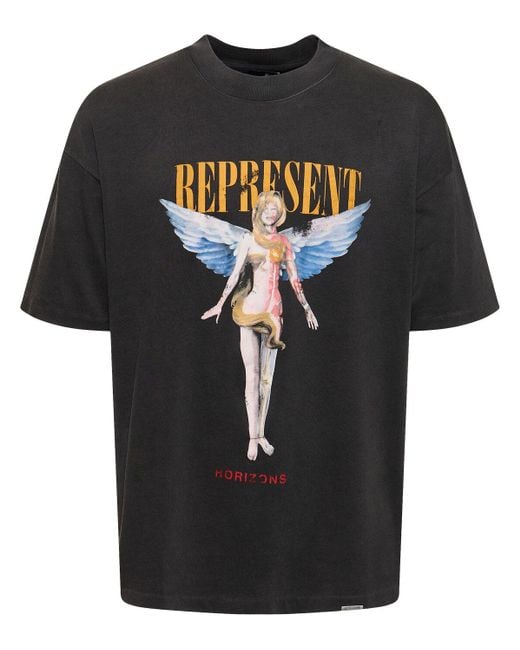 Represent T-shirt "reborn" in Black für Herren