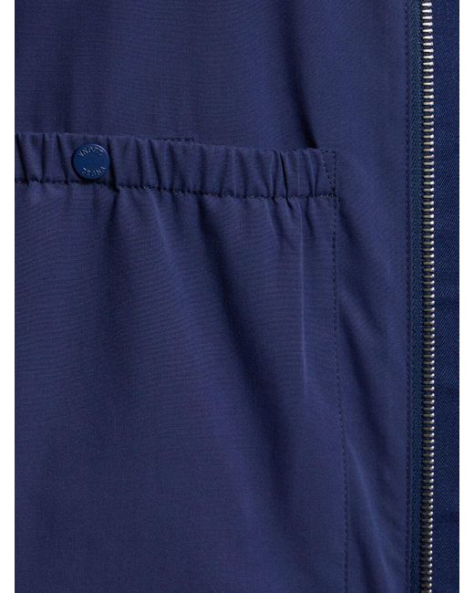 メンズ Zegna ウール&シルク撥水性ジャケット Blue