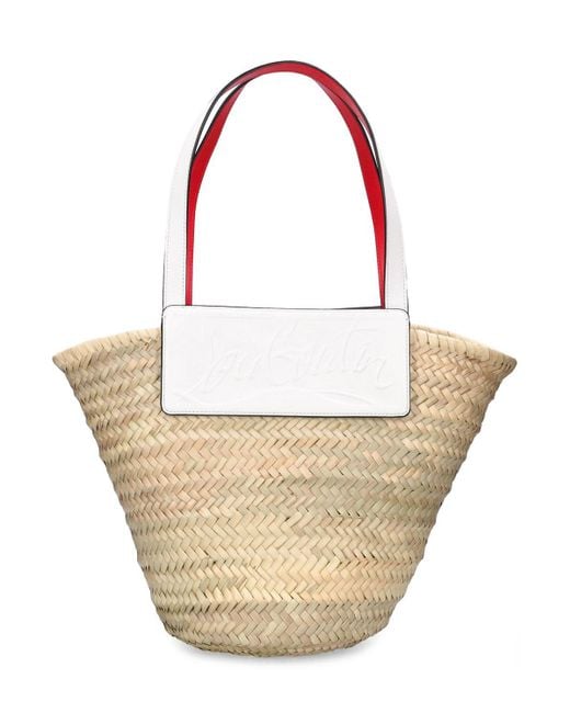 Donna Borsa Grande Loubishore di Christian Louboutin in White