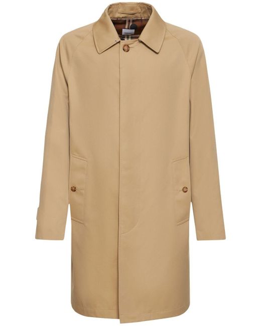 Burberry Camden Cotton Trench in Natural for Men | Lyst