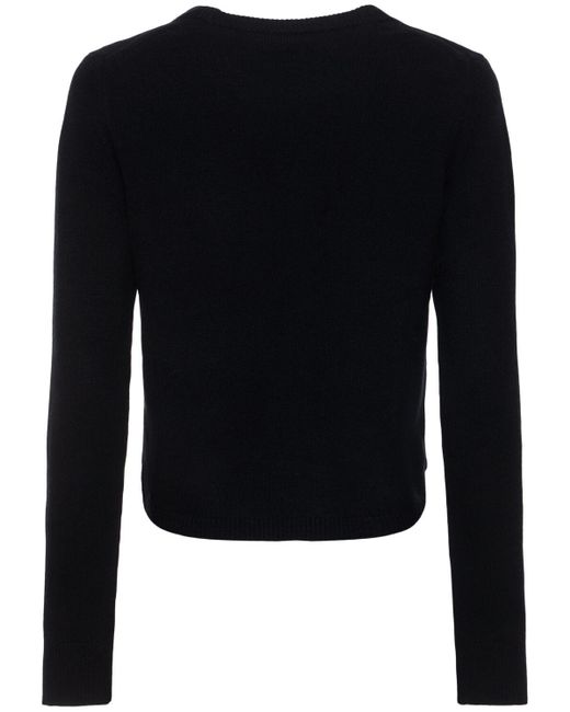 Proenza Schouler Black Sweater Aus Kaschmirjacquard "stella"