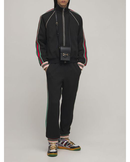 Gucci Gg Jersey Jacquard Zip Track 