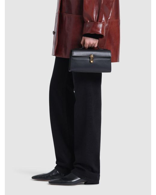 SAVETTE Black Handtasche Aus Leder "the Symmetry"
