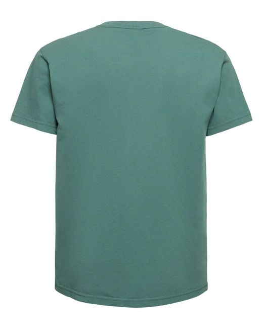T-shirt in jersey di cotone con logo di Sundek in Green da Uomo