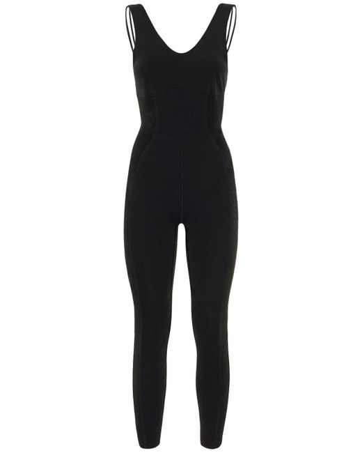 Nike Black 7/8 Yoga Luxe Dri-fit Tech Jumpsuit